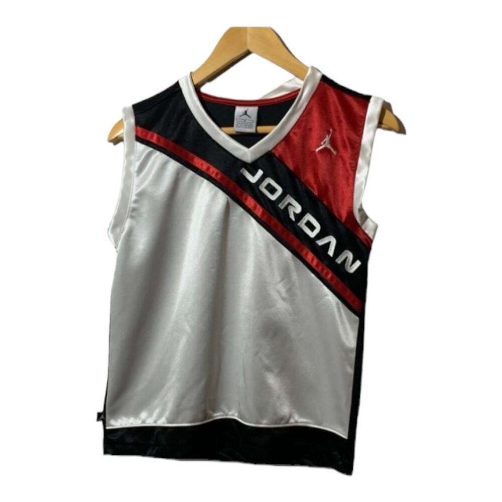 JORDAN Jumpman VINTAGE Jersey Tank in Red/Black/White - Picture 1 of 7